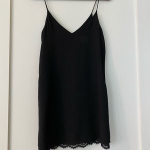 Black slip dress